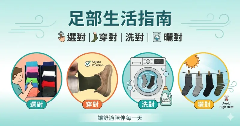 襪子越洗越鬆?足部生活指南:選穿洗曬 4 招延長襪子壽命